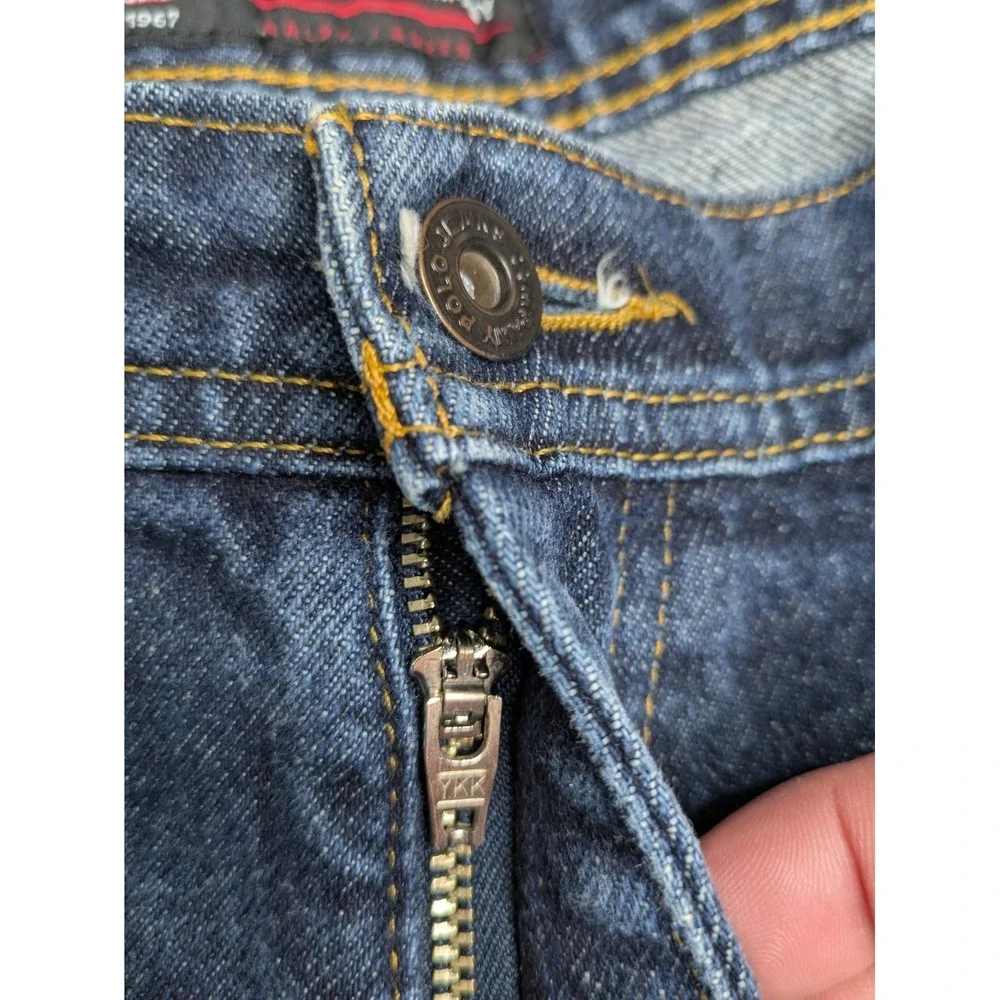 Vintage Polo Ralph Lauren Mens High Rise Cell Phone Carpenter Jeans Size 38x32